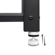 Klop za hodnik s prostorom za čevlje INDY, 73x30x45cm, rjava/črna