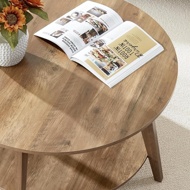 Klubska mizica NORDIC, 80×45cm, rjava