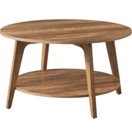 Klubska mizica NORDIC, 80×45cm, rjava