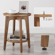 Klubska mizica NORDIC, 40×50cm, rjava