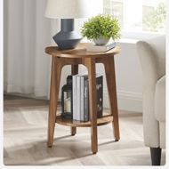 Klubska mizica NORDIC, 40×50cm, rjava