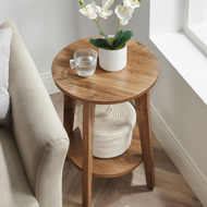 Klubska mizica NORDIC, 40×50cm, rjava