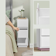 Nočna omarica ROBIN, 30x25x65cm, bela