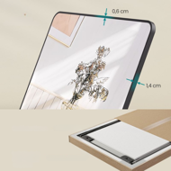 Pravokotno ogledalo NOIR, 160x50cm, črno