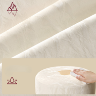 Višinsko nastavljiv stol AURA za toaletno mizico, Ø35cm, kremna