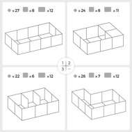 Ograja za male živali iz prozorne plastike BEN, 143x71x47 cm, prozorna