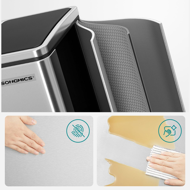 Koš za ločevanje odpadkov SORT 30l (2×15l), srebrna/črna