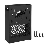 Kovinsko stojalo za dežnike RAIN, 28x12x41cm, črno