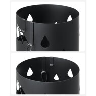 Kovinski stalak za dežnike ANABEL, 17×41cm, črna