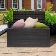 Úložný box WOODEBOX, 280L, 120x46x57cm, antracitová