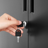 Večnamenska kovinska omara RAVEN, 40x80x90 cm, črna