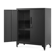 Večnamenska kovinska omara RAVEN, 40x80x90 cm, črna