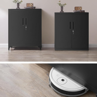 Večnamenska kovinska omara RAVEN, 40x80x90 cm, črna