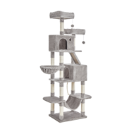 Mačje drevo PANTHER, 60x50x206cm, siva