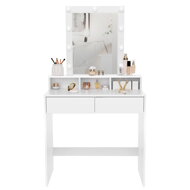 Toaletna mizica VANESA z osvetlitvijo, 80x40x145cm, bela