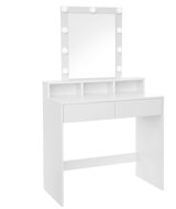 Toaletna mizica VANESA z osvetlitvijo, 80x40x145cm, bela