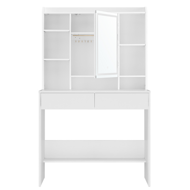 Toaletna mizica ANGELA z osvetlitvijo, 40x90x144,7cm, bela
