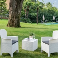 Vrtna garnitura TREE, 3-delna, bela