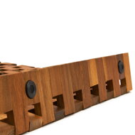 Kopalniška podloga CUBE, akacijev les, rjava