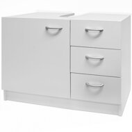 Omarica pod umivalnik s 3 predali SILKE, 63x30x54cm, bela