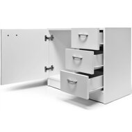 Omarica pod umivalnik s 3 predali SILKE, 63x30x54cm, bela