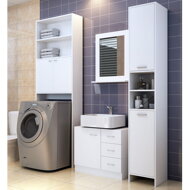 Omarica pod umivalnik s 3 predali SILKE, 63x30x54cm, bela