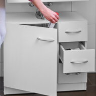 Omarica pod umivalnik s 3 predali SILKE, 63x30x54cm, bela