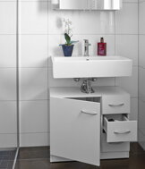 Omarica pod umivalnik s 3 predali SILKE, 63x30x54cm, bela
