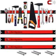 Magnetni trak HOLDER, 3 kosi, rdeče/črno