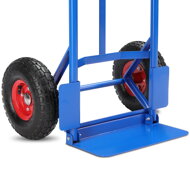 Zložljiv transportni voziček CART z napihljivimi pnevmatikami, maks. 200kg, moder