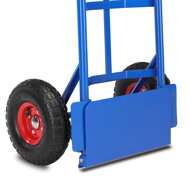 Zložljiv transportni voziček CART z napihljivimi pnevmatikami, maks. 200kg, moder