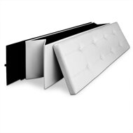 Tabure s shranjevalnim prostorom BELLA, 115x38x38cm, bela