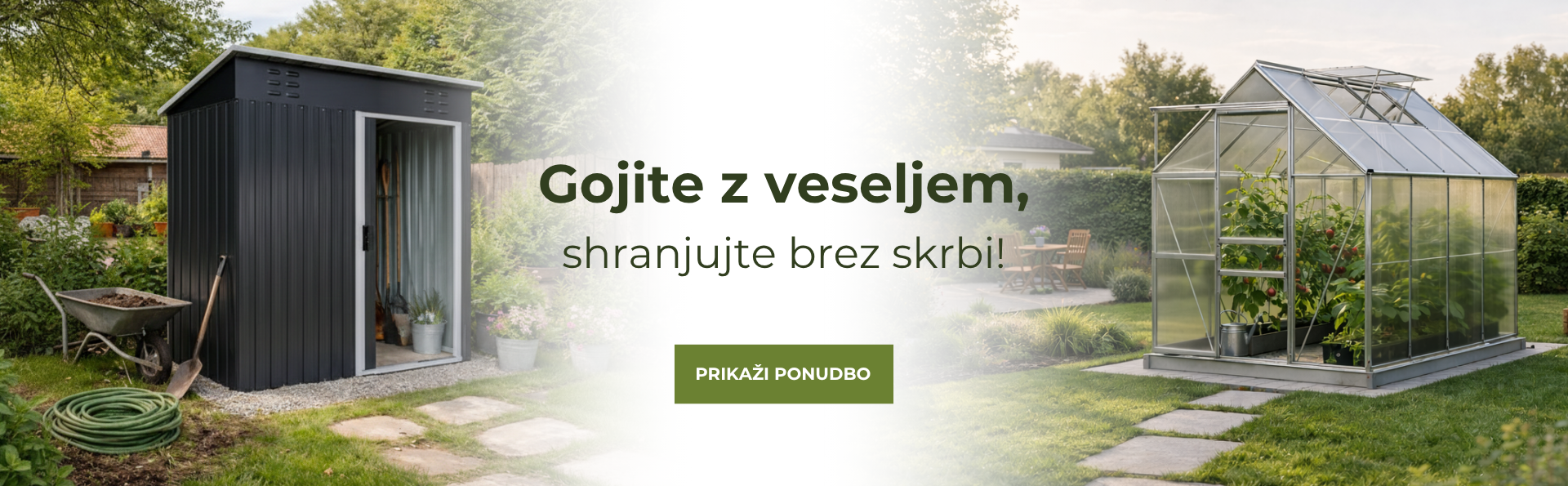 Vrtne hiške, rastlinjaki