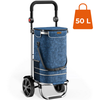 Nakupovalna torba na kolesih EASY, 50l, modra