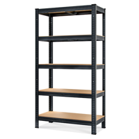 Regal za težke obremenitve HEAVY, maks. 875kg, 90x40x180cm, črn