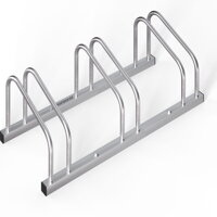 Stojalo za 3 kolesa BIKE, 71x32x27cm, srebrn