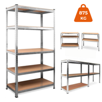 Regal za težke obremenitve HEAVY, maks. 875kg, 90x40x180cm, srebrn