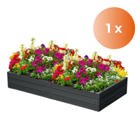 Visoka greda WOODY, 149x75,6x25cm, antracit