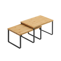 Komplet bambusovih organizatorjev CEZAR, 2 kosa, rjava/črna