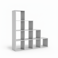 Polica za shranjevanje, regal KALLA, 129,5x29x129,5 cm, bela