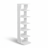 Stojalo za čevlje CINDY, 6 nivojev, 30x26,4x110,4 cm, belo