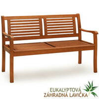 Vrtna klop MANUELA, 120x60x90cm, naravno rjava