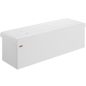 Tabure s shranjevalnim prostorom BELLA, 115x38x38cm, bela