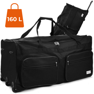 Potovalna torba na kolesih JOY 160l, črna