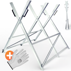 Kozolec za žaganje lesa ALBERT, 83x81x88cm, srebrn