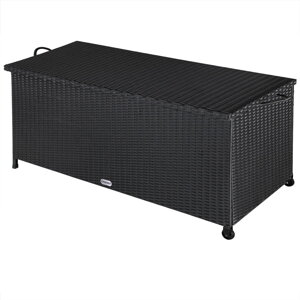 Poliratan škatla za shranjevanje RICCO, 122x56x61 cm, črna