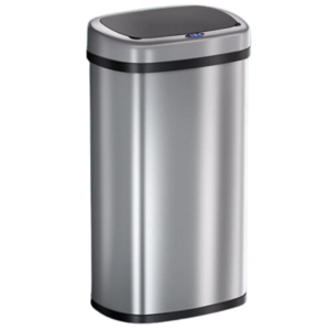 Senzorski koš za odpadke DEUS, 58 litrov, srebrna