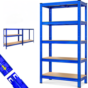 Regal za težke obremenitve HEAVY, maks. 875kg, 90x40x180cm, moder