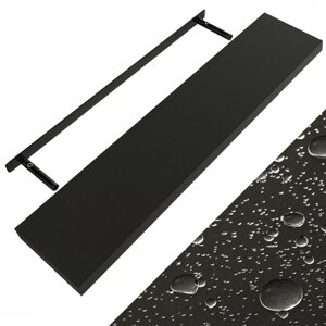 Stenska polica FIGO + konzola, 110cm, črna