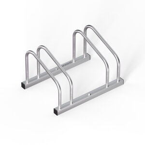 Stojalo za 2 kolesi BIKE, 48x32x27cm, srebrn